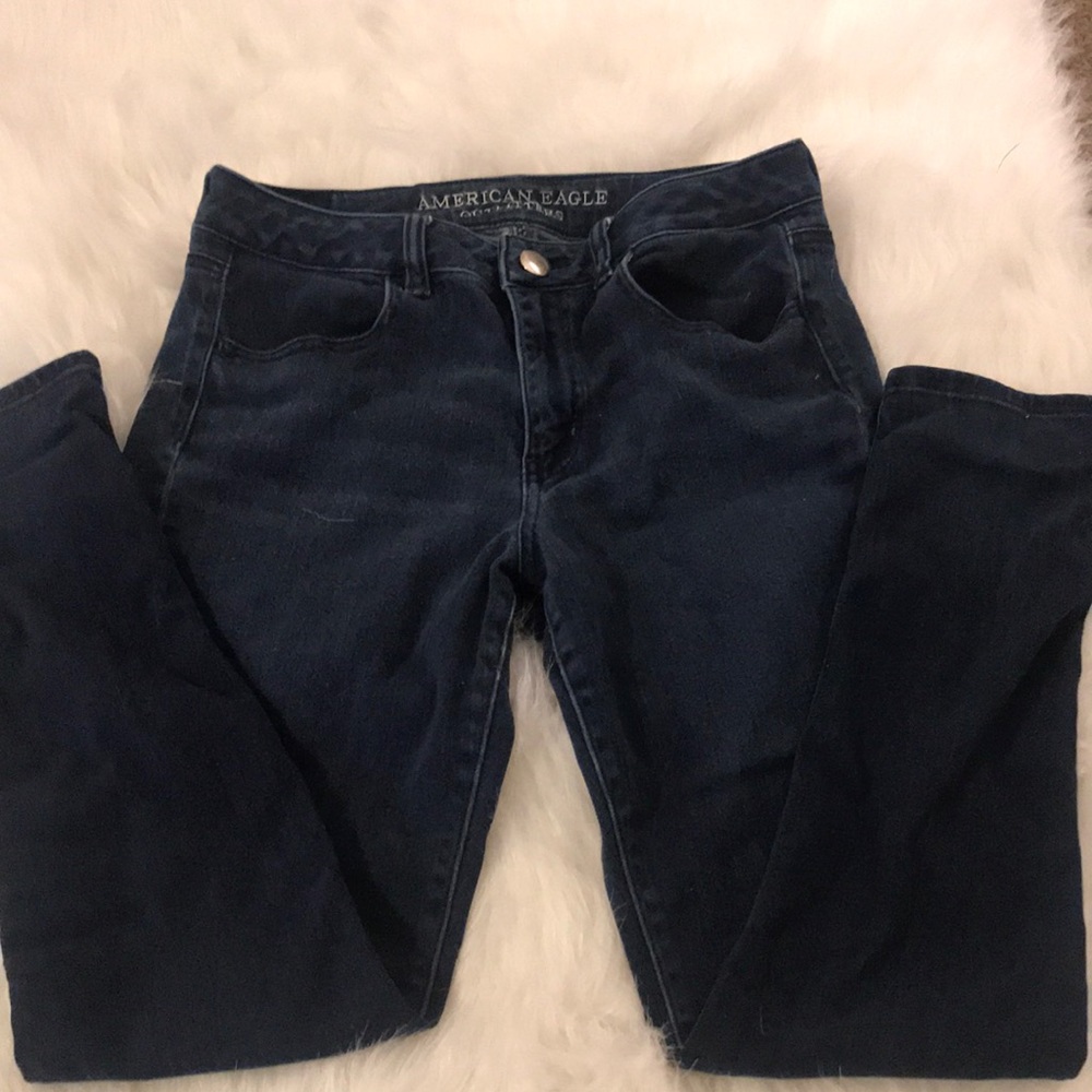 American eagle dark blue jeggings